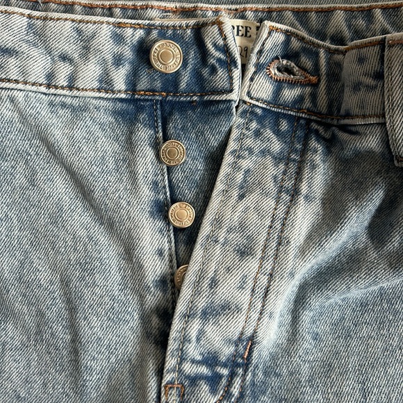 NWT We the Free/Free People Deep Trance Dropped Boyfriend Barrel Leg Jeans Sz 29 - Picture 5 of 11